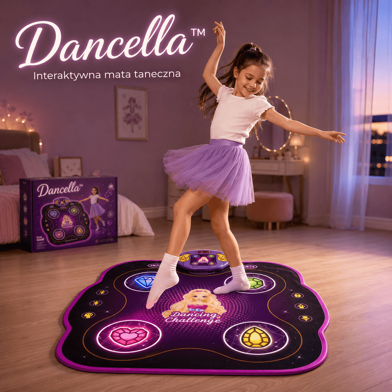 Dancella™ Interaktywna Mata Taneczna